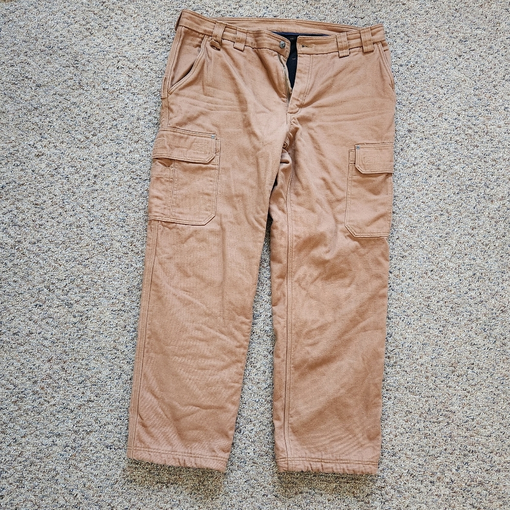 Fleece lined work utility pants 40x34